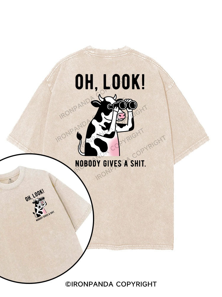 Oh, look! Nobody gives a shit printed Gym Shirt