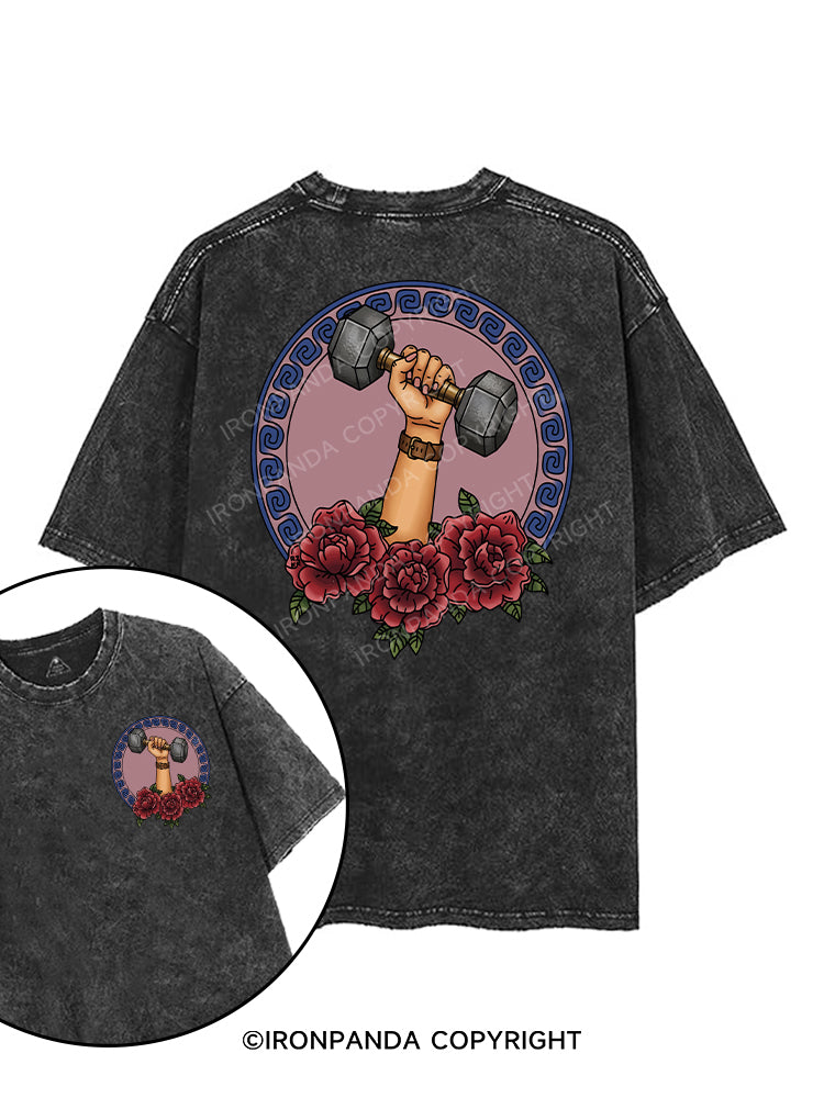 muscle mom printed Gym Shirt