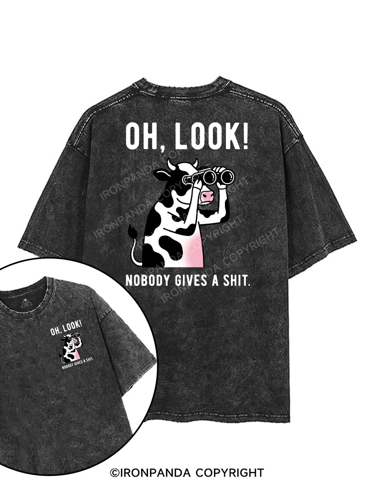 Oh, look! Nobody gives a shit printed Gym Shirt