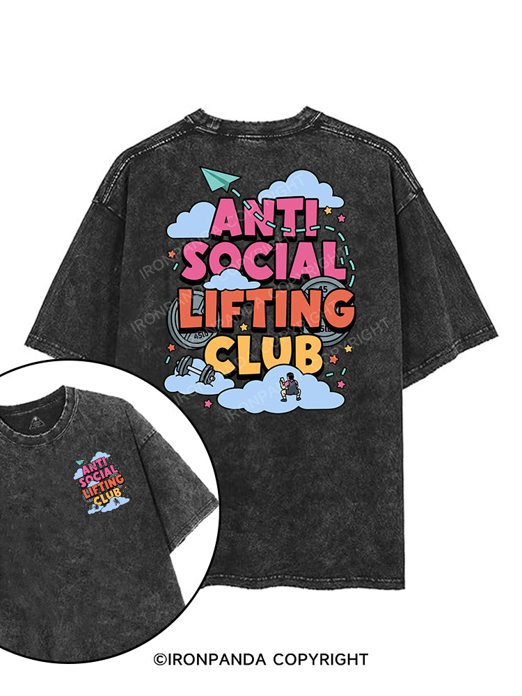 ANTI SOCIAL LIFTING CLUB printed Gym Shirt