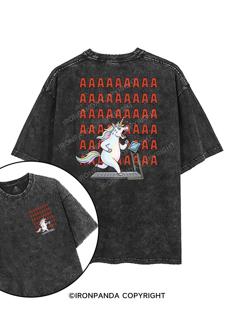 unicorn  cardio printed Gym Shirt