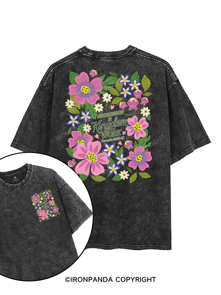 MOTHERHOOD IS KINGDOM WORK printed Gym Shirt