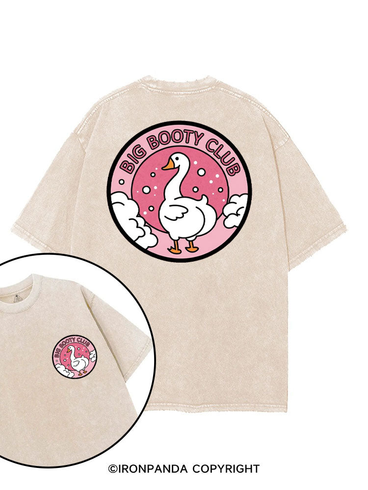 BIG BOOTY CLUB printed Gym Shirt