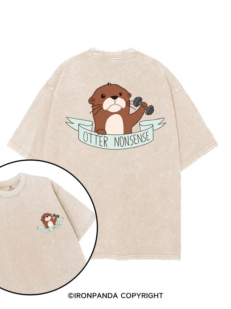 OTTER NONSENSE printed Gym Shirt