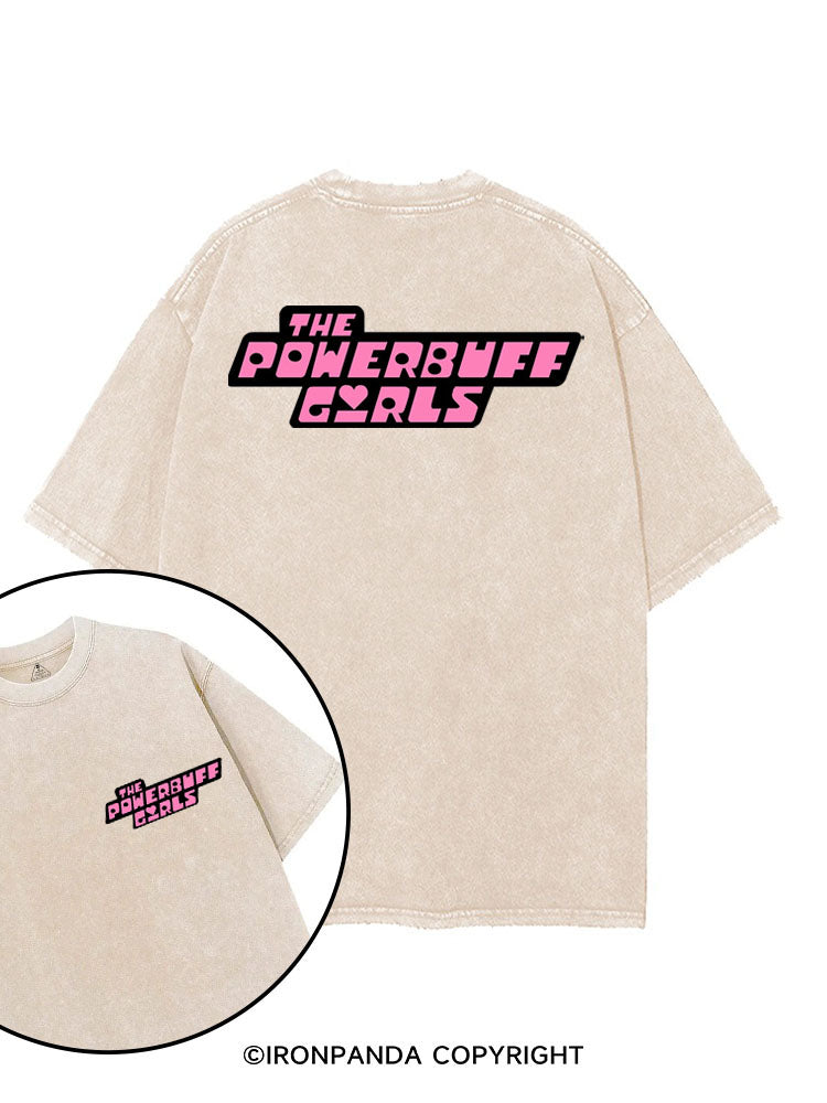 THE POWERBUFF GIRLS printed Gym Shirt