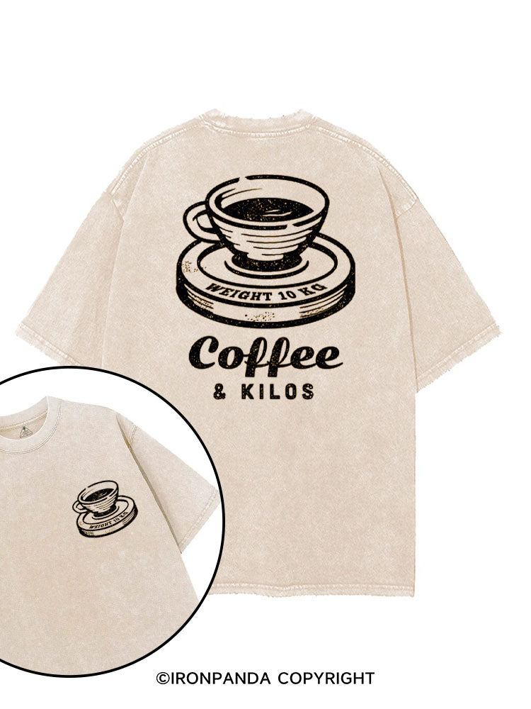 COFFEE & KILOS printed Gym Shirt