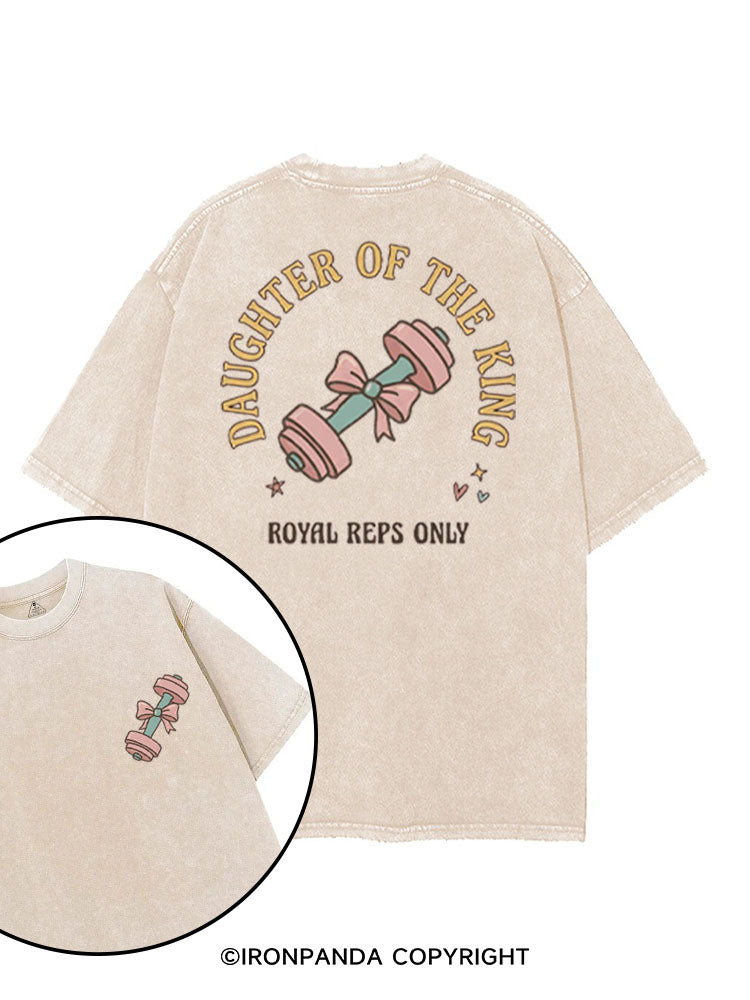 DAUGHTER OF THE KING ROYAL REPS ONLY printed Gym Shirt
