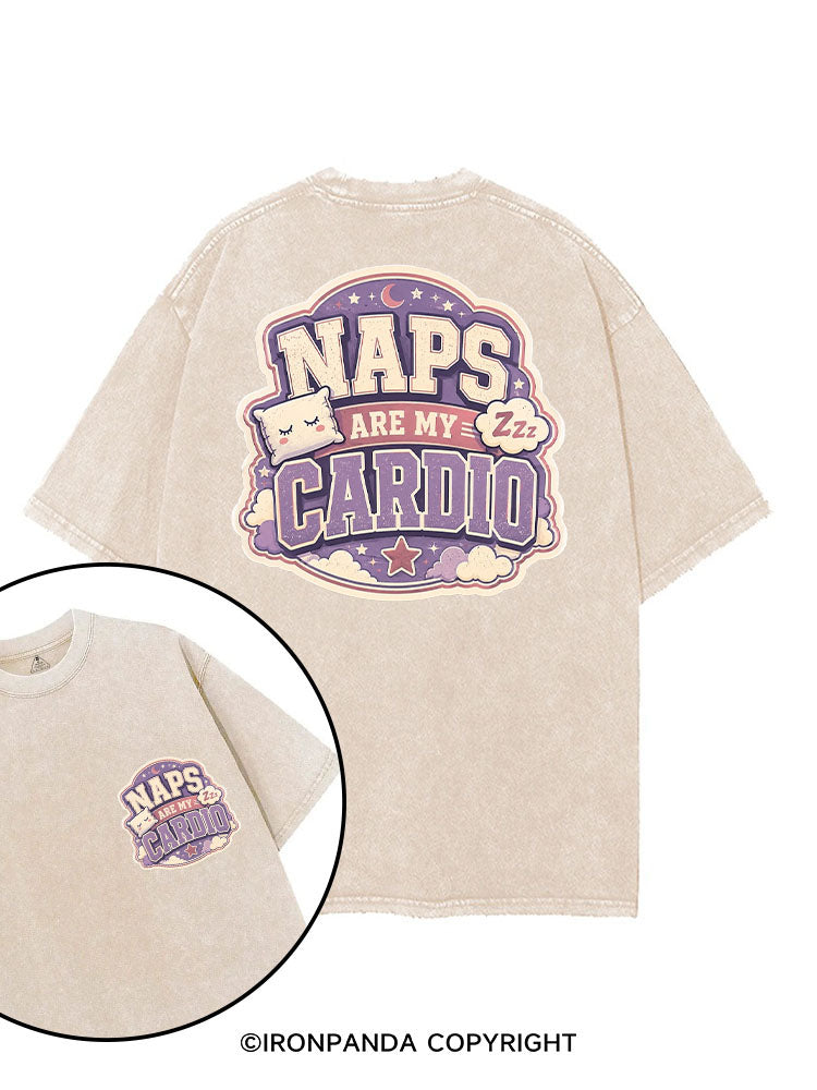 NAPS ARE MY CARDIO GYM printed Gym Shirt