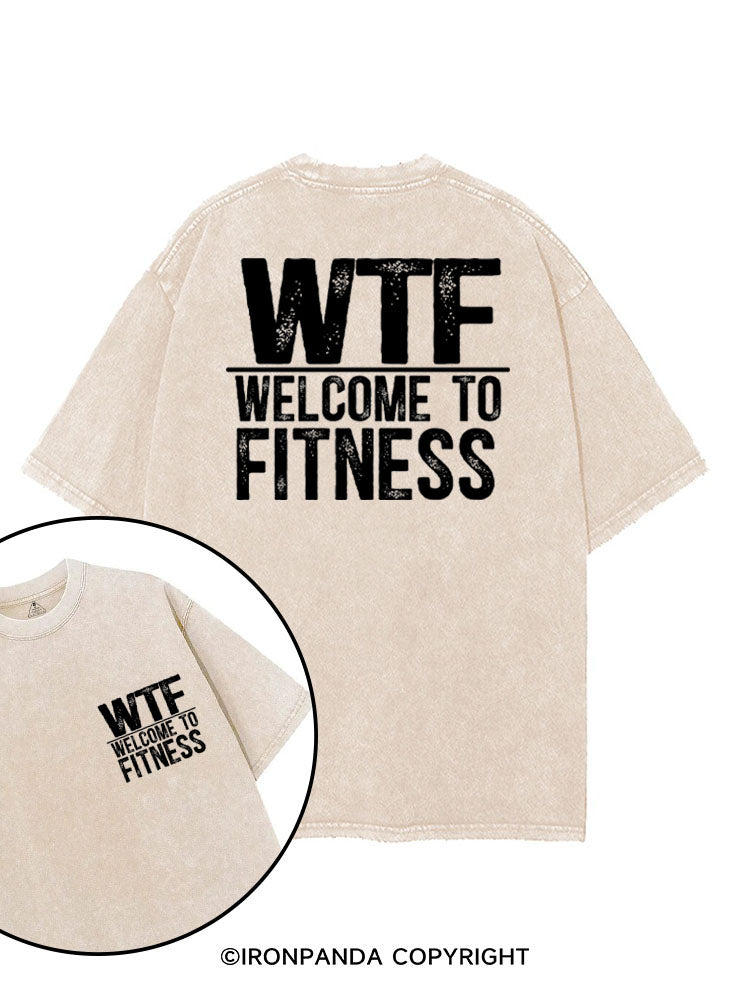WTF WELCOME TO FITNESS printed Gym Shirt