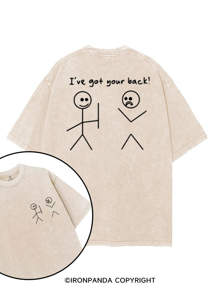 I've Got Your Back printed Gym Shirt