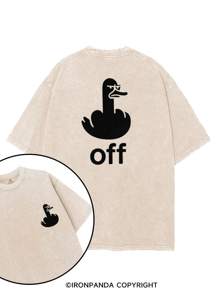 OFF SILLY GOOSE printed Gym Shirt