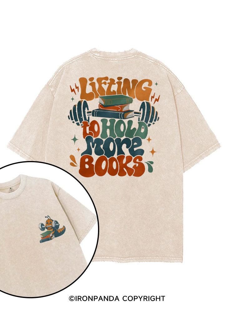 Lifting to hold more books Bookish printed Gym Shirt
