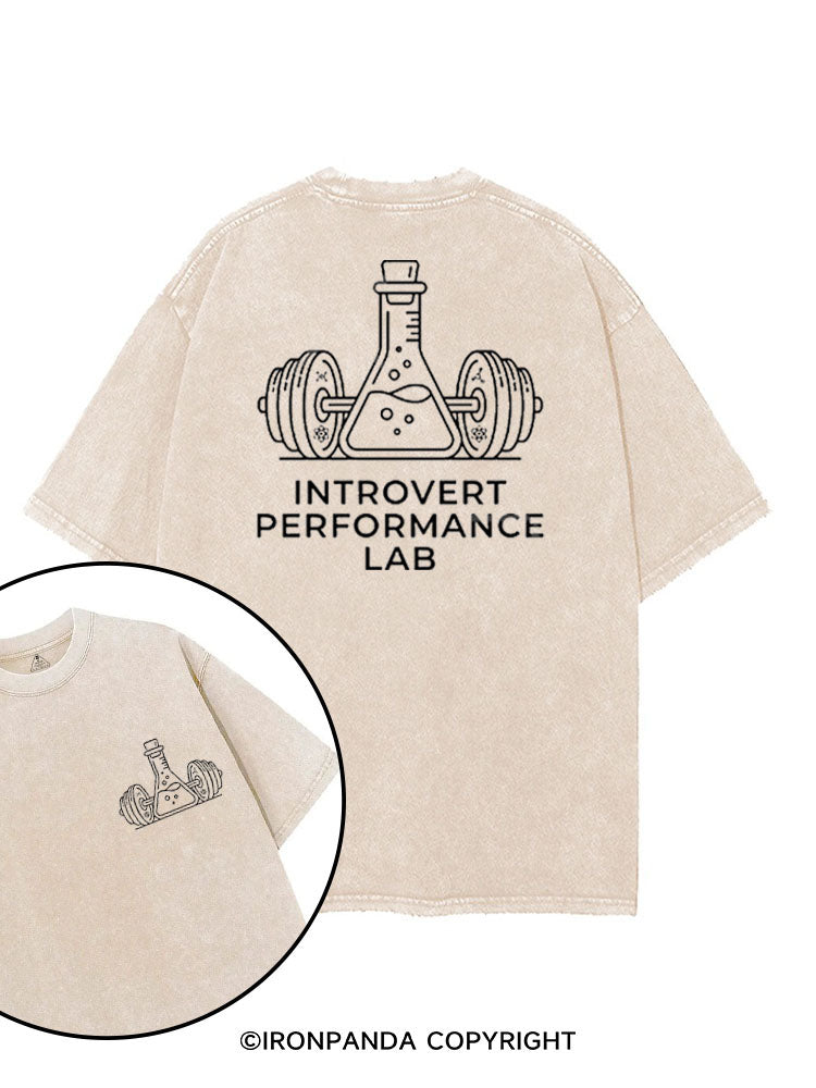 INTROVERT PERFORMANCE LAB printed Gym Shirt