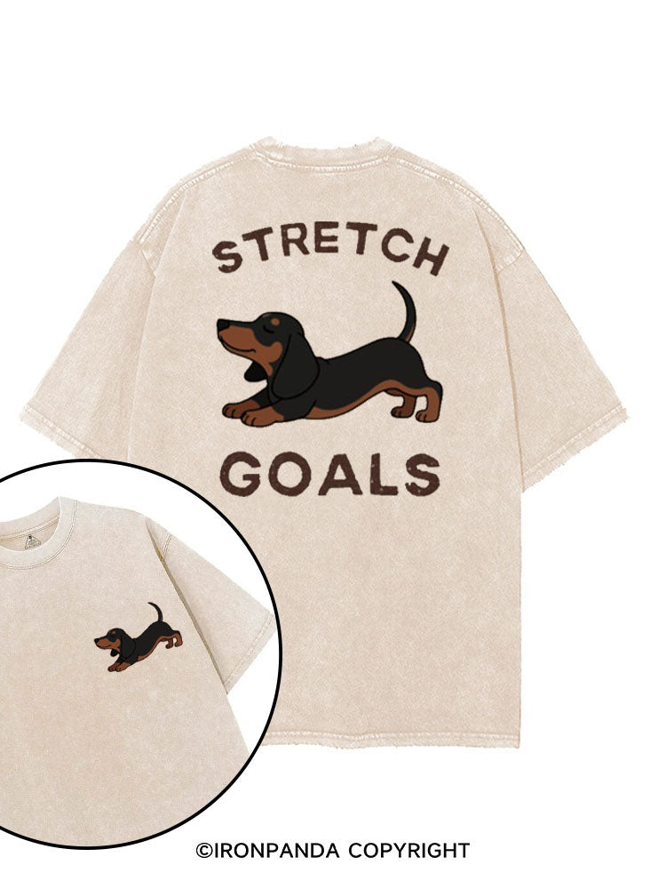 STRETCH GOALS printed Gym Shirt