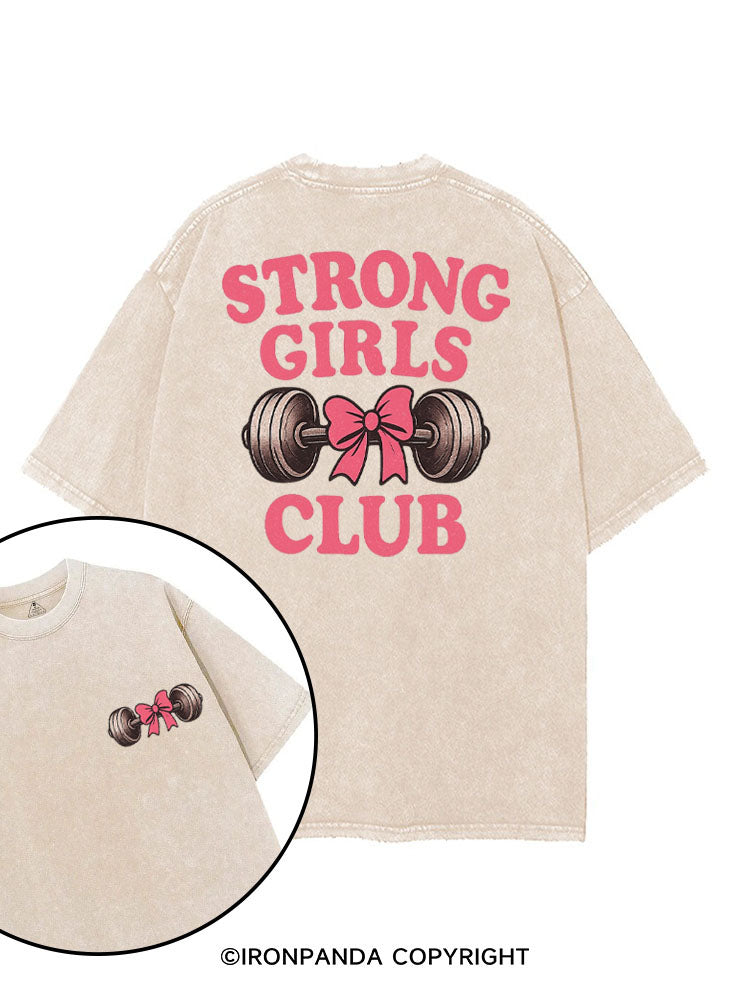 STRONG GIRLS CLUB printed Gym Shirt