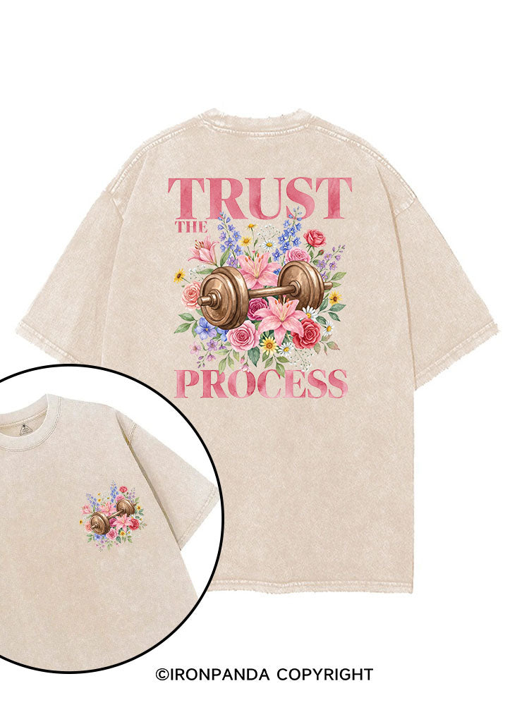 TRUST THE PROCESS printed Gym Shirt