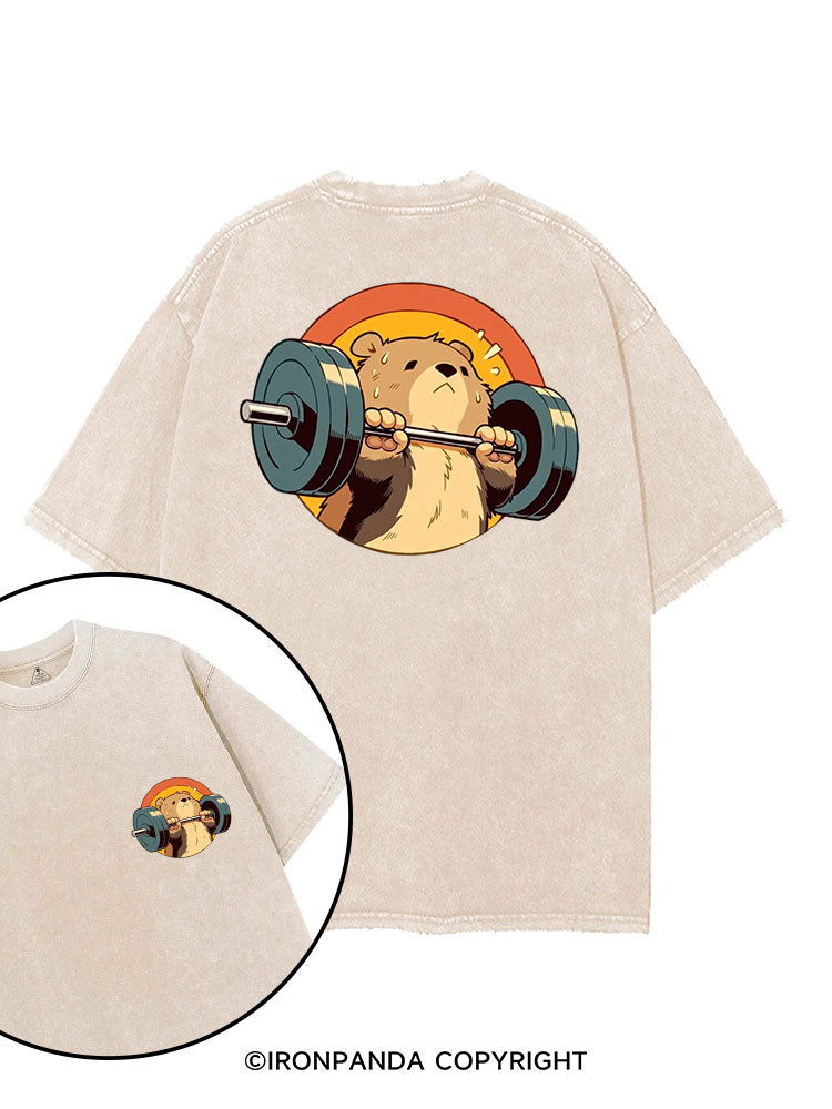 Barbell Buddy printed Gym Shirt