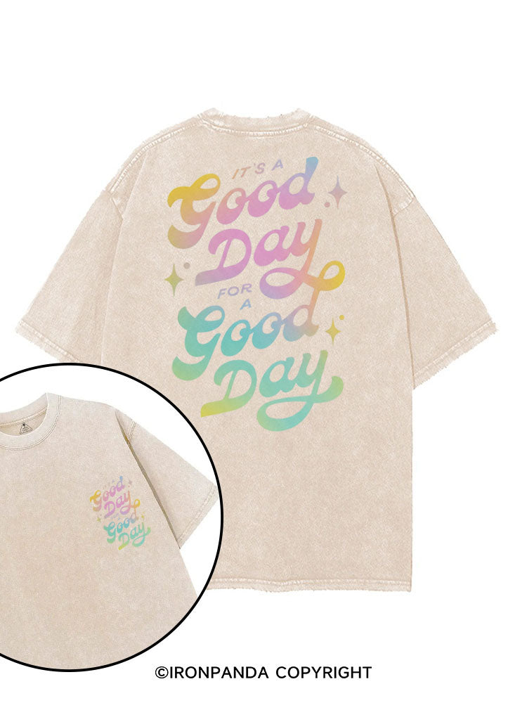 IT'S A GOOD DAY FOR A GOOD DAY printed Gym Shirt