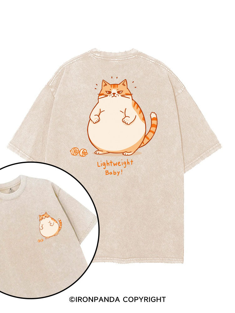 LIGHTWEIGHT BABY! printed Gym Shirt