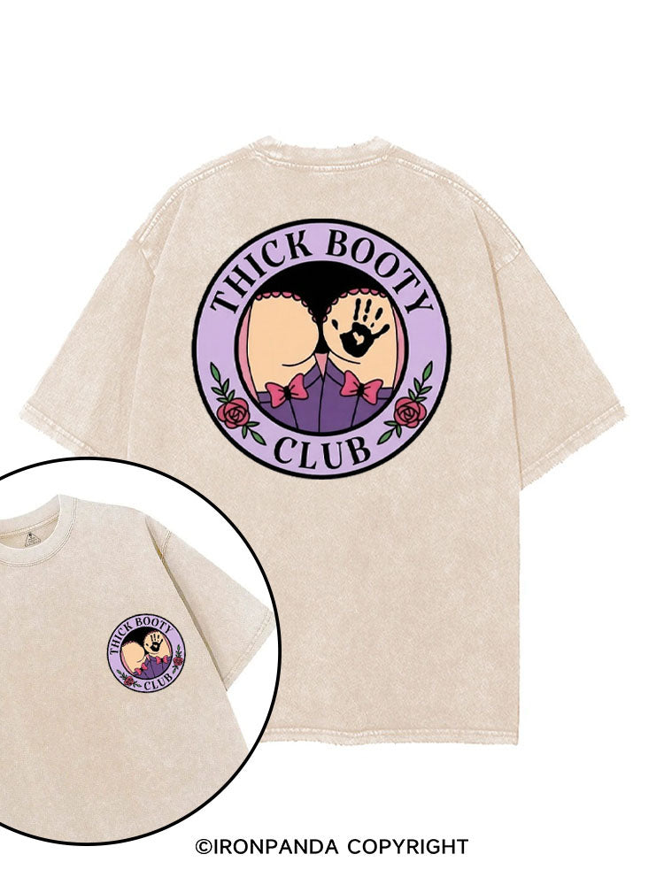 THICK BOOTY CLUB printed Gym Shirt