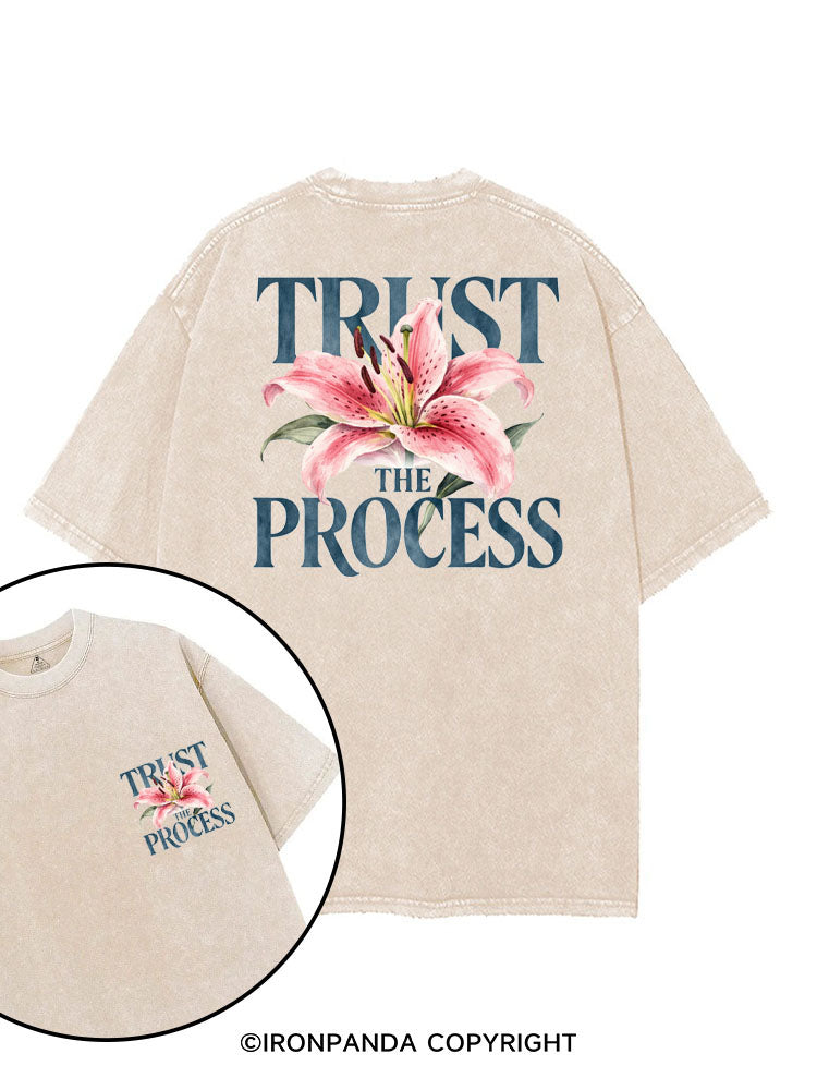 TRUST THE PROCESS printed Gym Shirt