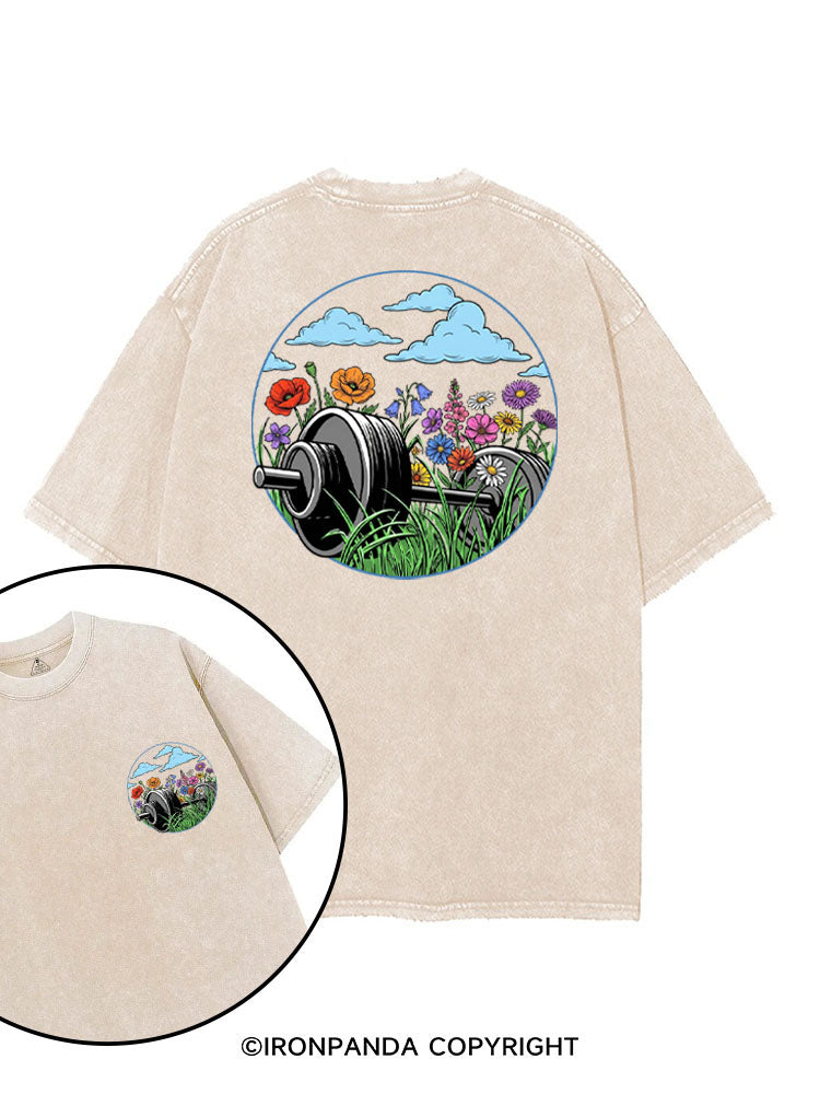 GROW STRONG printed Gym Shirt