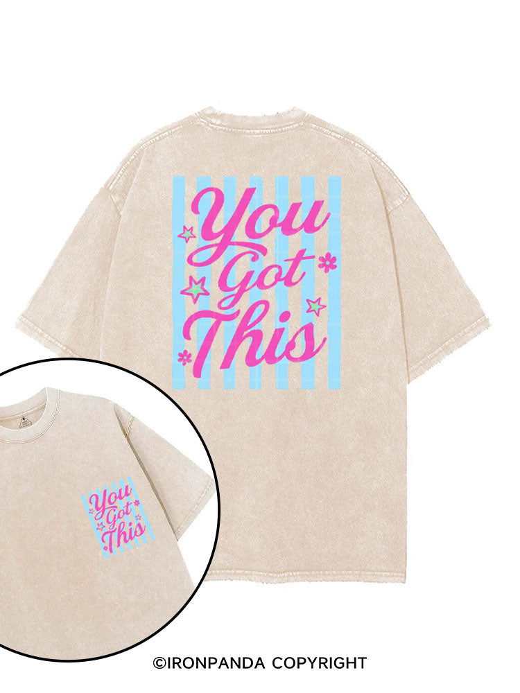 YOU GOT THIS printed Gym Shirt