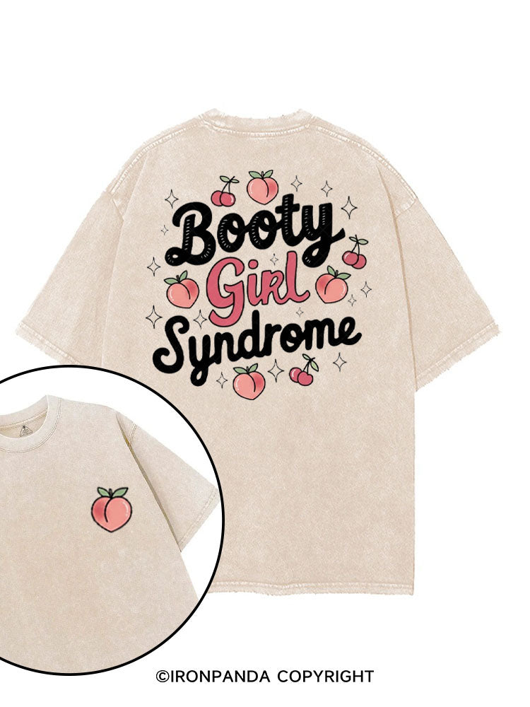 BOOTY GIRL SYNDROME printed Gym Shirt