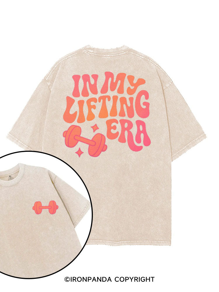 IN MY LIFTING ERA printed Gym Shirt