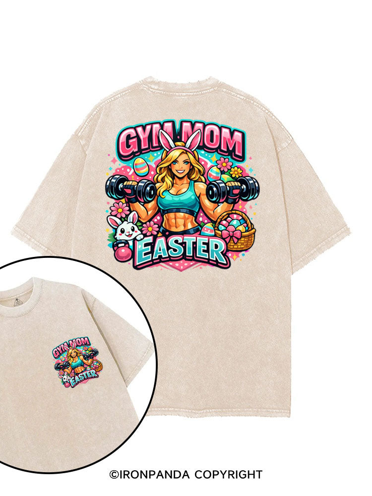 GYM MOM EASTER printed Gym Shirt
