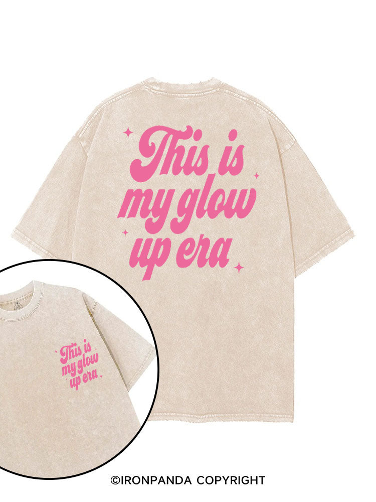 THIS IS MY GLOW UP ERA printed Gym Shirt