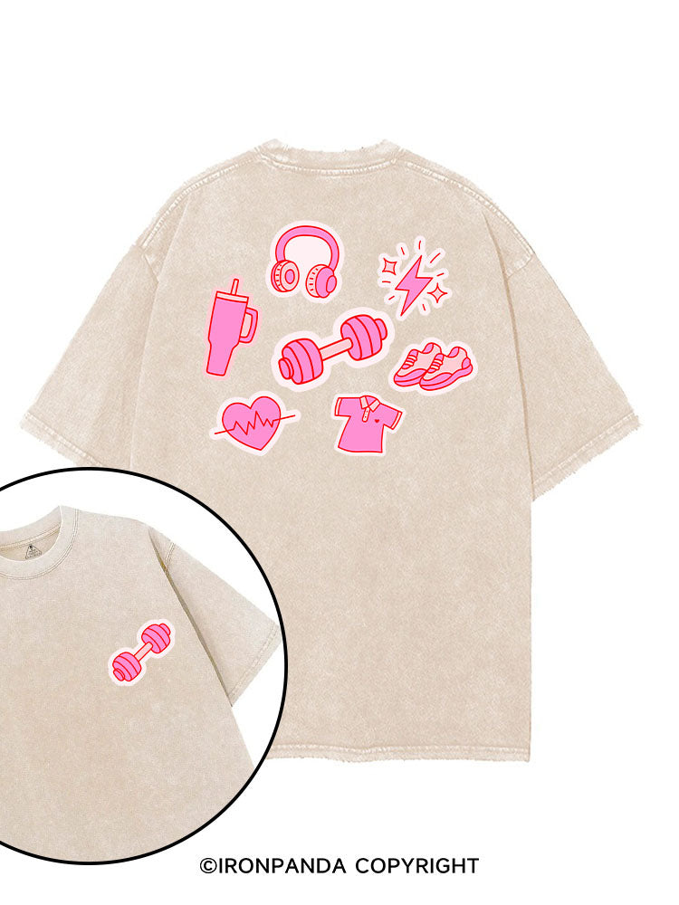 MY GYM TIME printed Gym Shirt