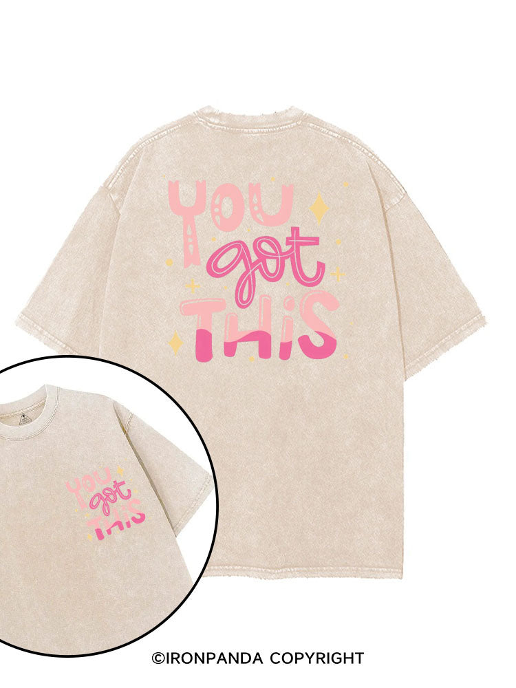 YOU GOT THIS GYM printed Gym Shirt