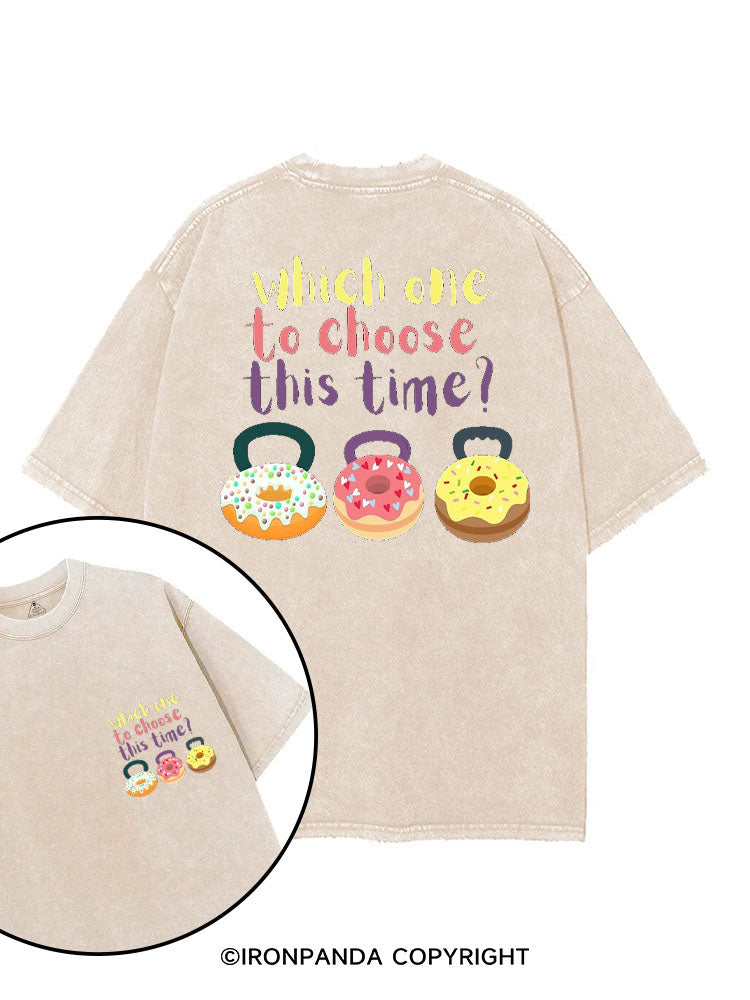 WHICH ONE TO CHOOSE THIS TIME? printed Gym Shirt