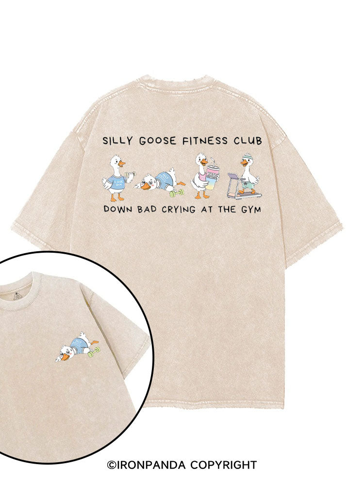SILLY GOOSE FITNESS CLUB printed Gym Shirt