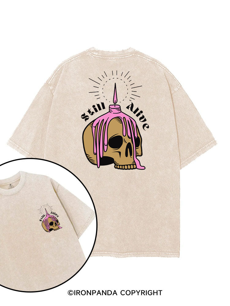 STILL ALIVE printed Gym Shirt