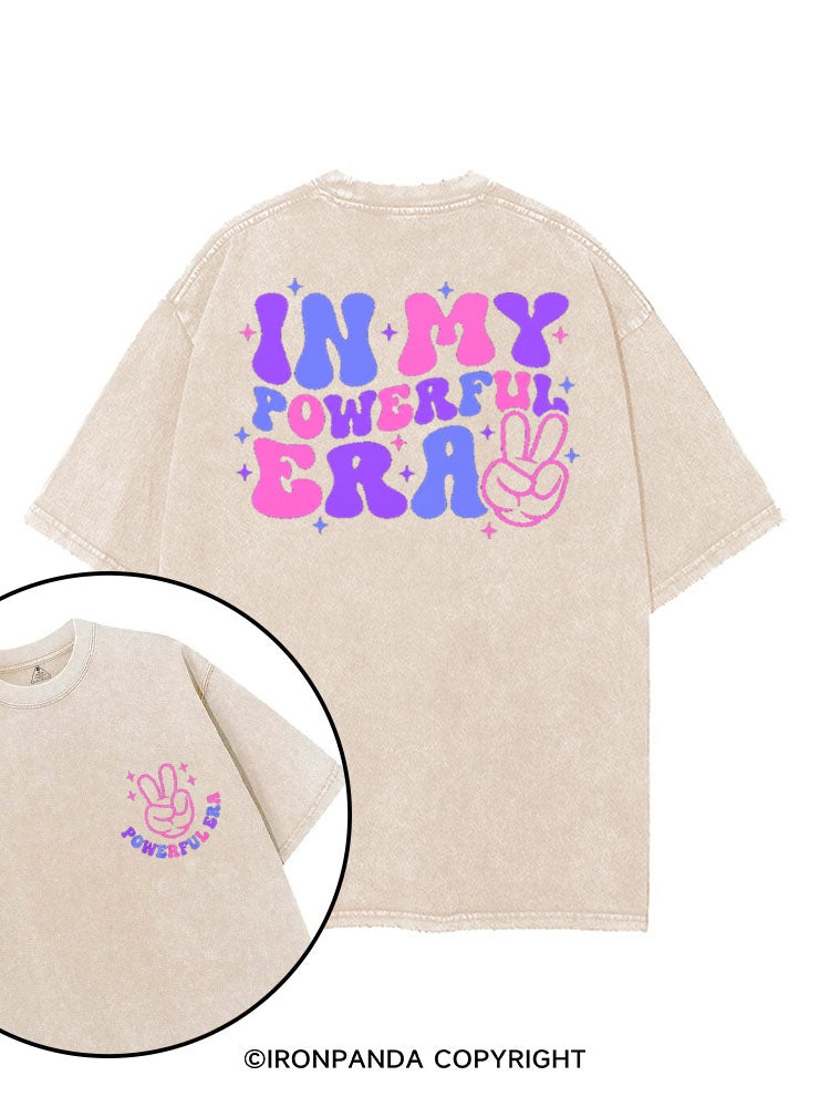 IN MY POWERFUL ERA printed Gym Shirt