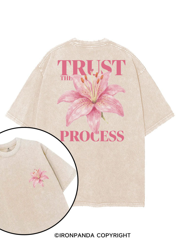 TRUST THE PROCESS printed Gym Shirt