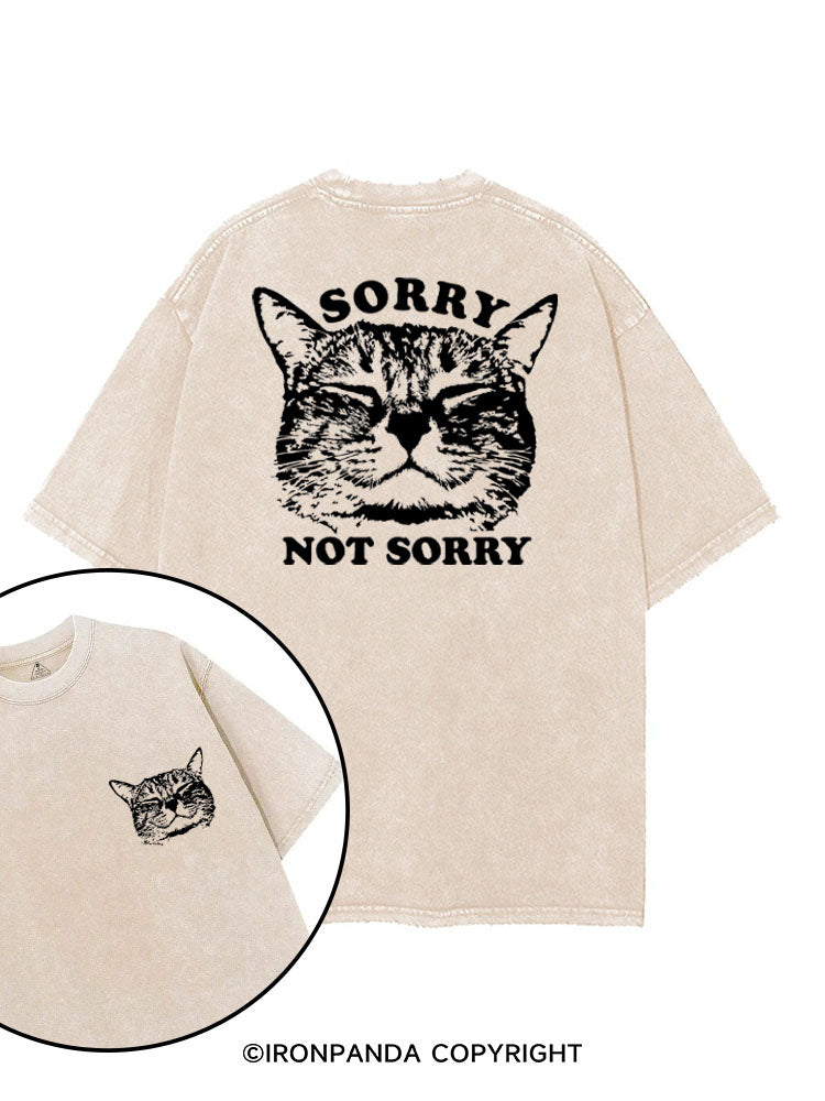 SORRY NOT SORRY printed Gym Shirt