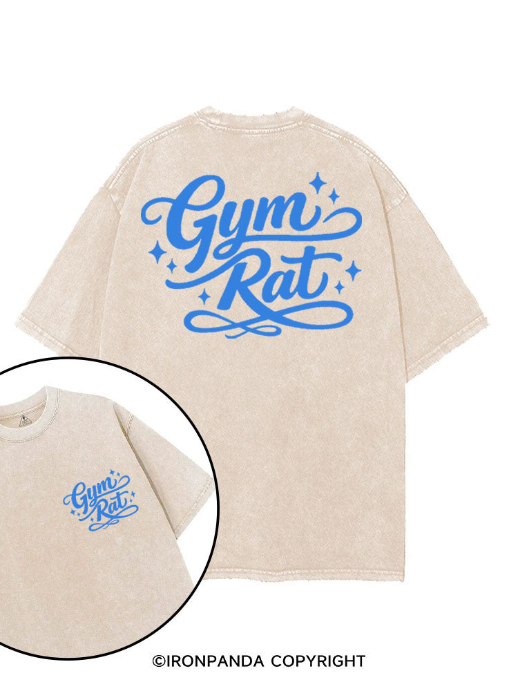 GYM RAT printed Gym Shirt