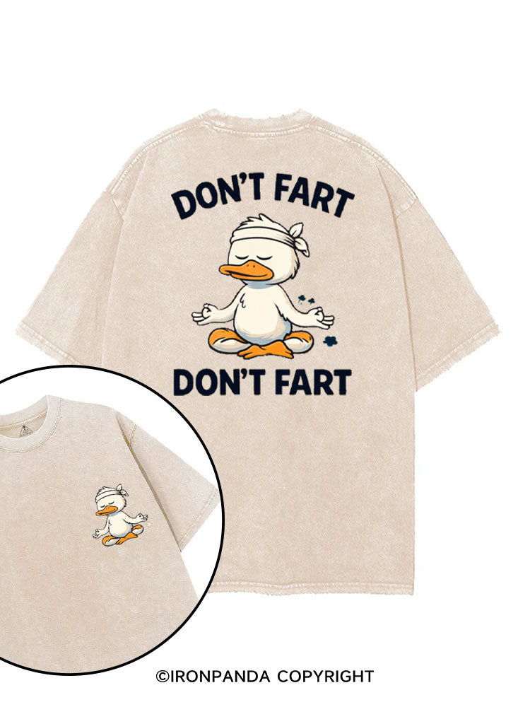DON'T FART printed Gym Shirt