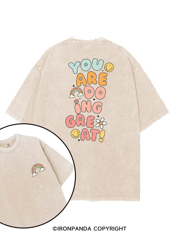 YOU ARE DOING GREAT! printed Gym Shirt