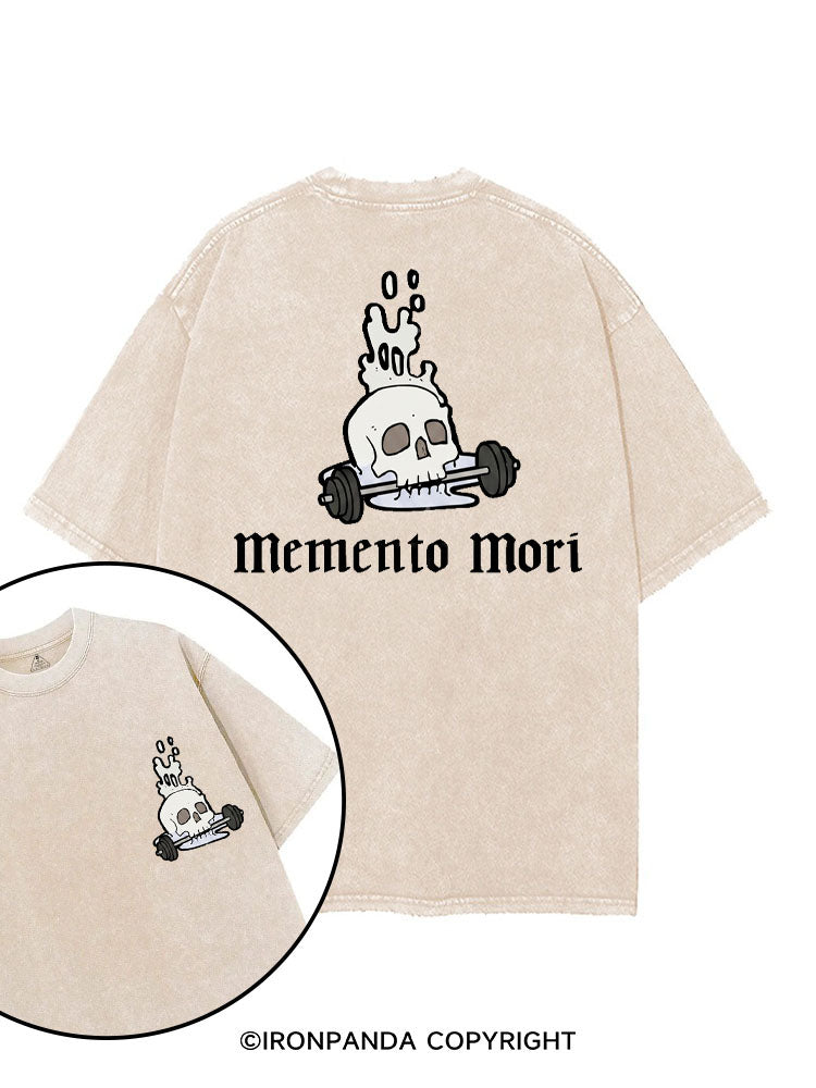 MEMENTO MORI printed Gym Shirt