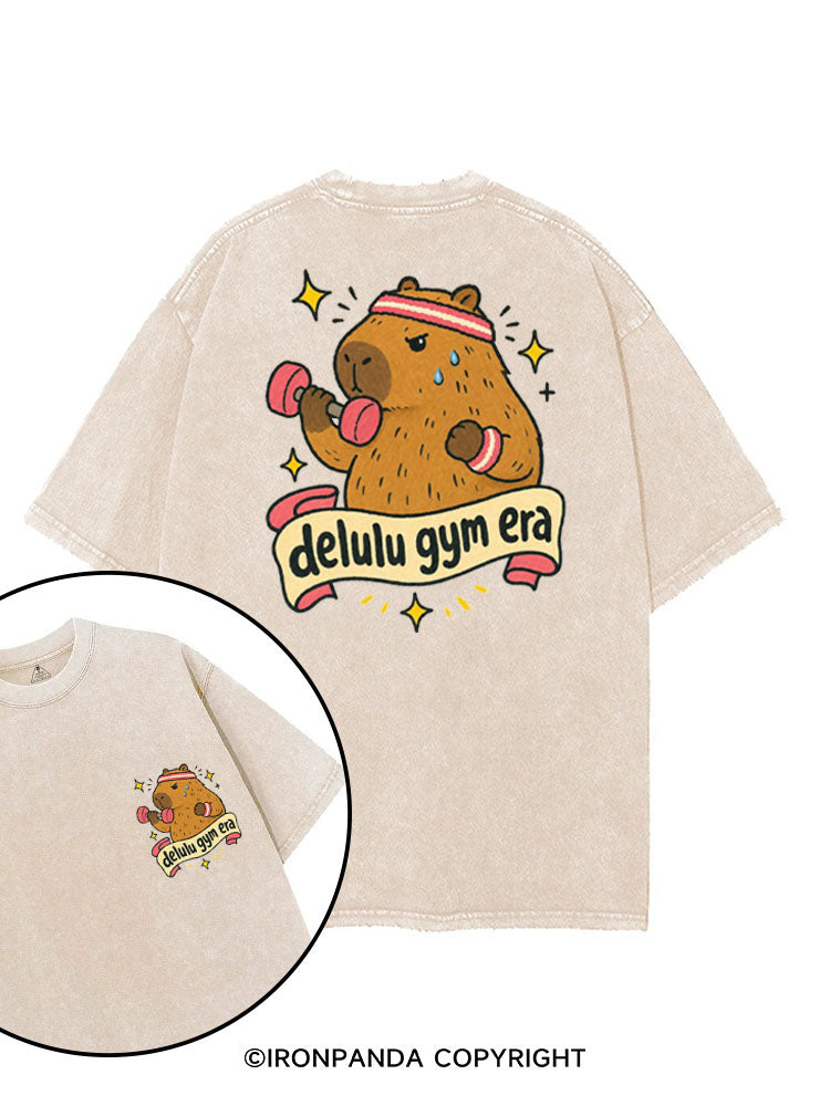 DELULU GYM ERA printed Gym Shirt