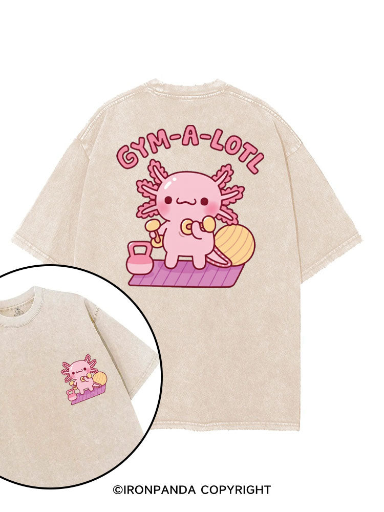 GYM-A-LOTL printed Gym Shirt