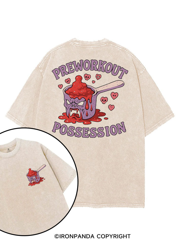 PREWORKOUT POSSESSION printed Gym Shirt