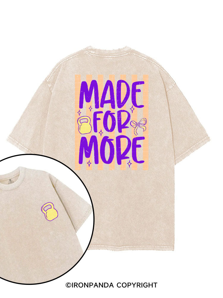 MADE FOR MORE printed Gym Shirt