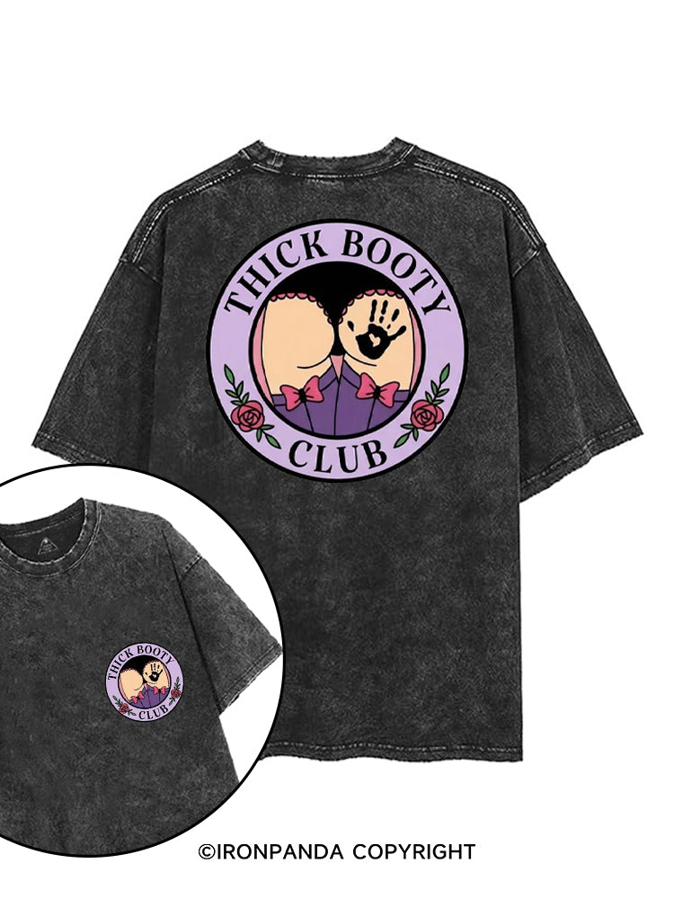 THICK BOOTY CLUB printed Gym Shirt