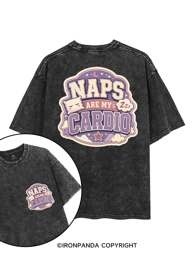 NAPS ARE MY CARDIO GYM printed Gym Shirt
