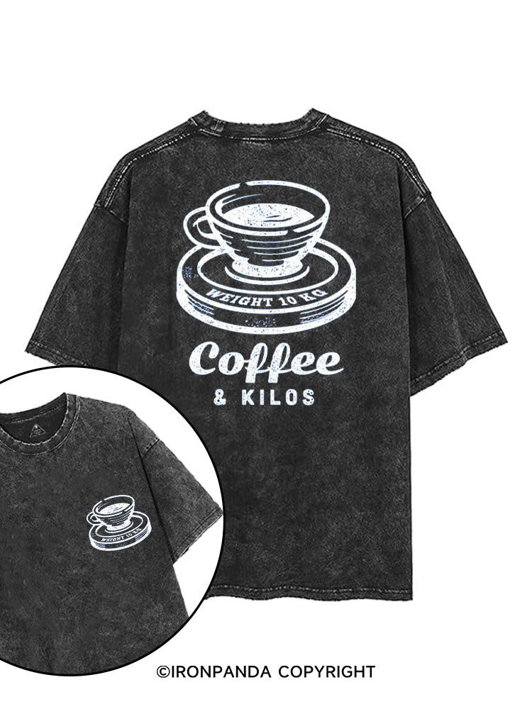 COFFEE & KILOS printed Gym Shirt